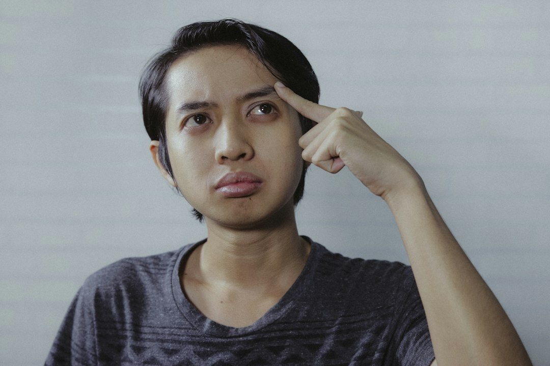 person thinking about goals